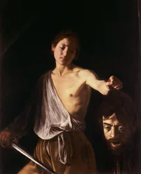 David mit dem Kopf von Goliath